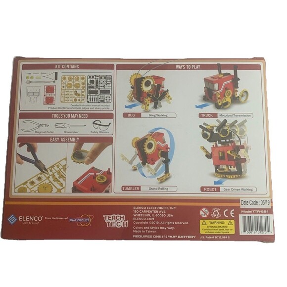 Elenco TEACH TECH MotoBOT.4 Robot Building Kit - Picture 3 of 6